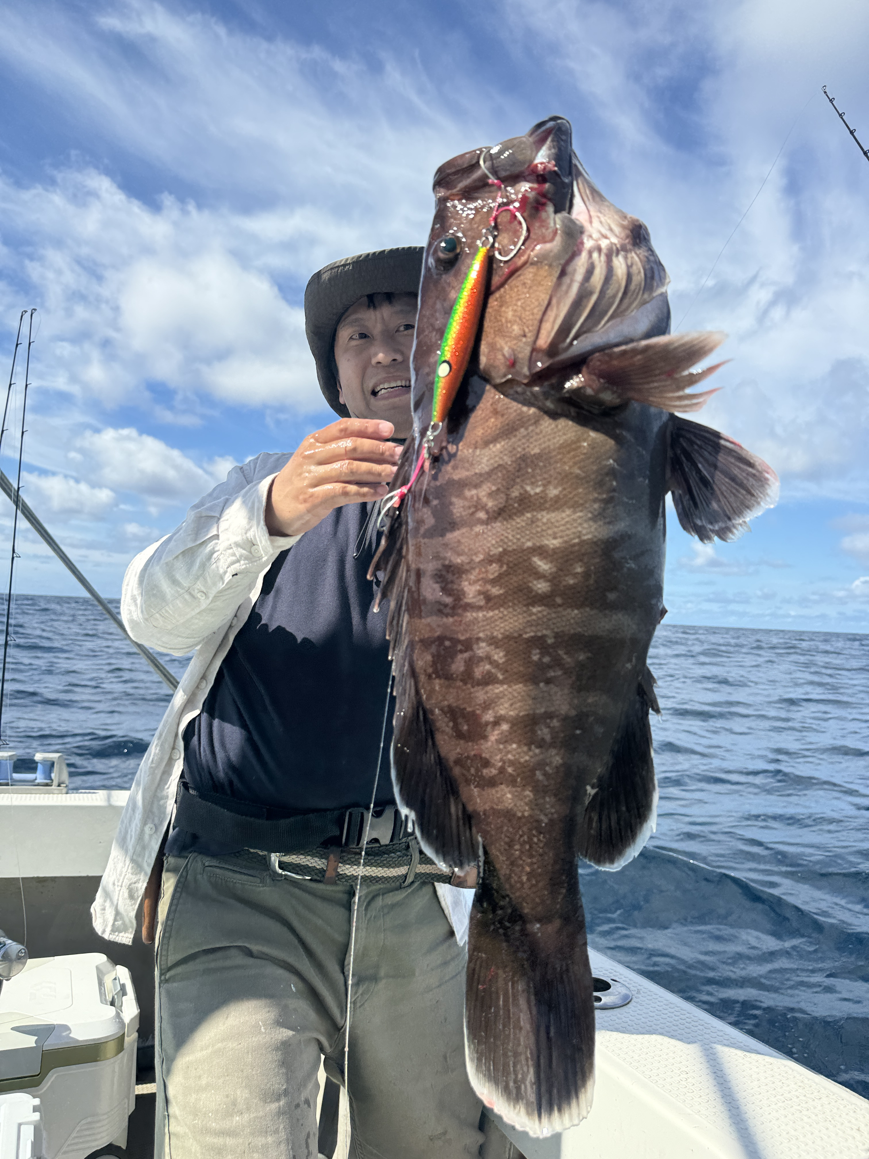 能登沖でマハタ🎣