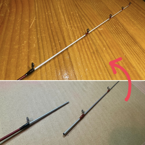 釣竿ティップの折れ修理👨‍🔧