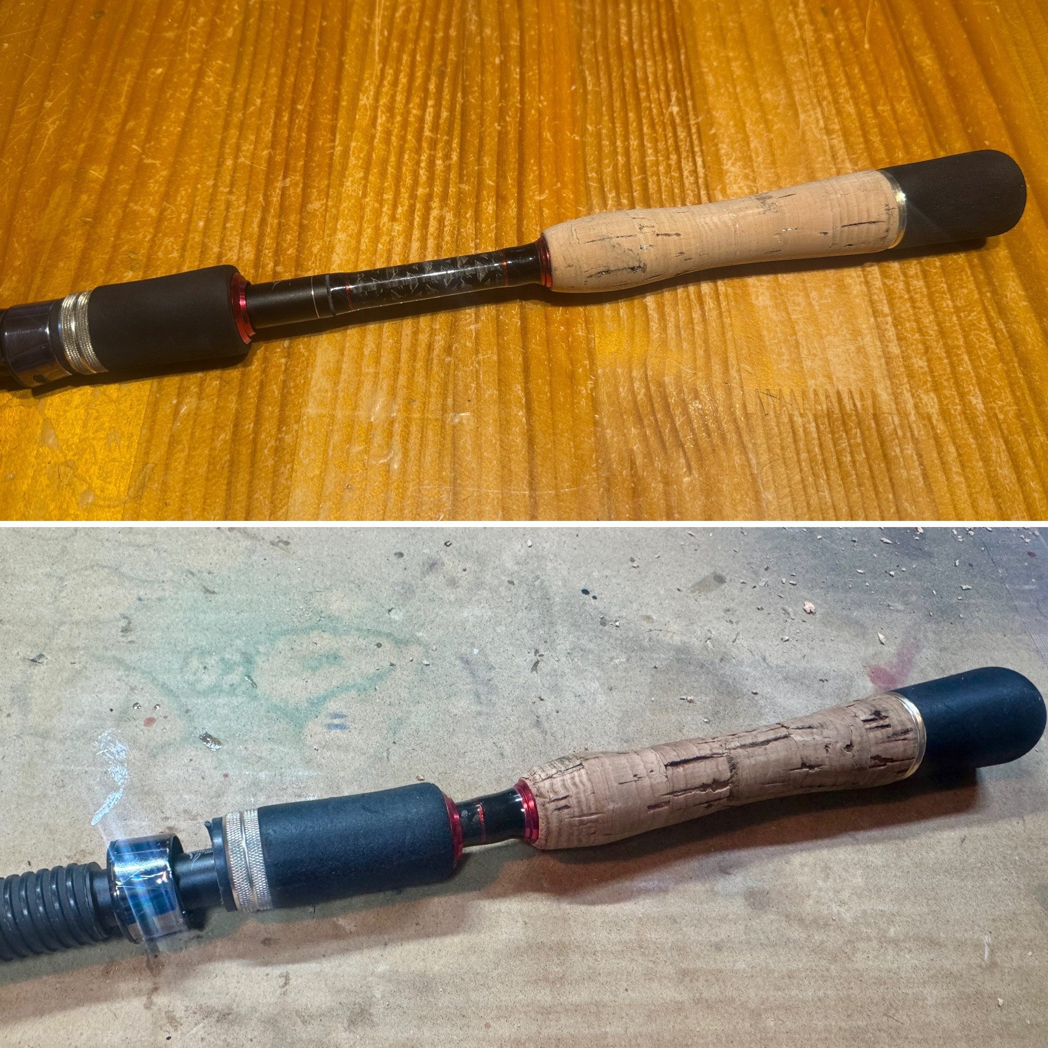 グリップリールシート修理