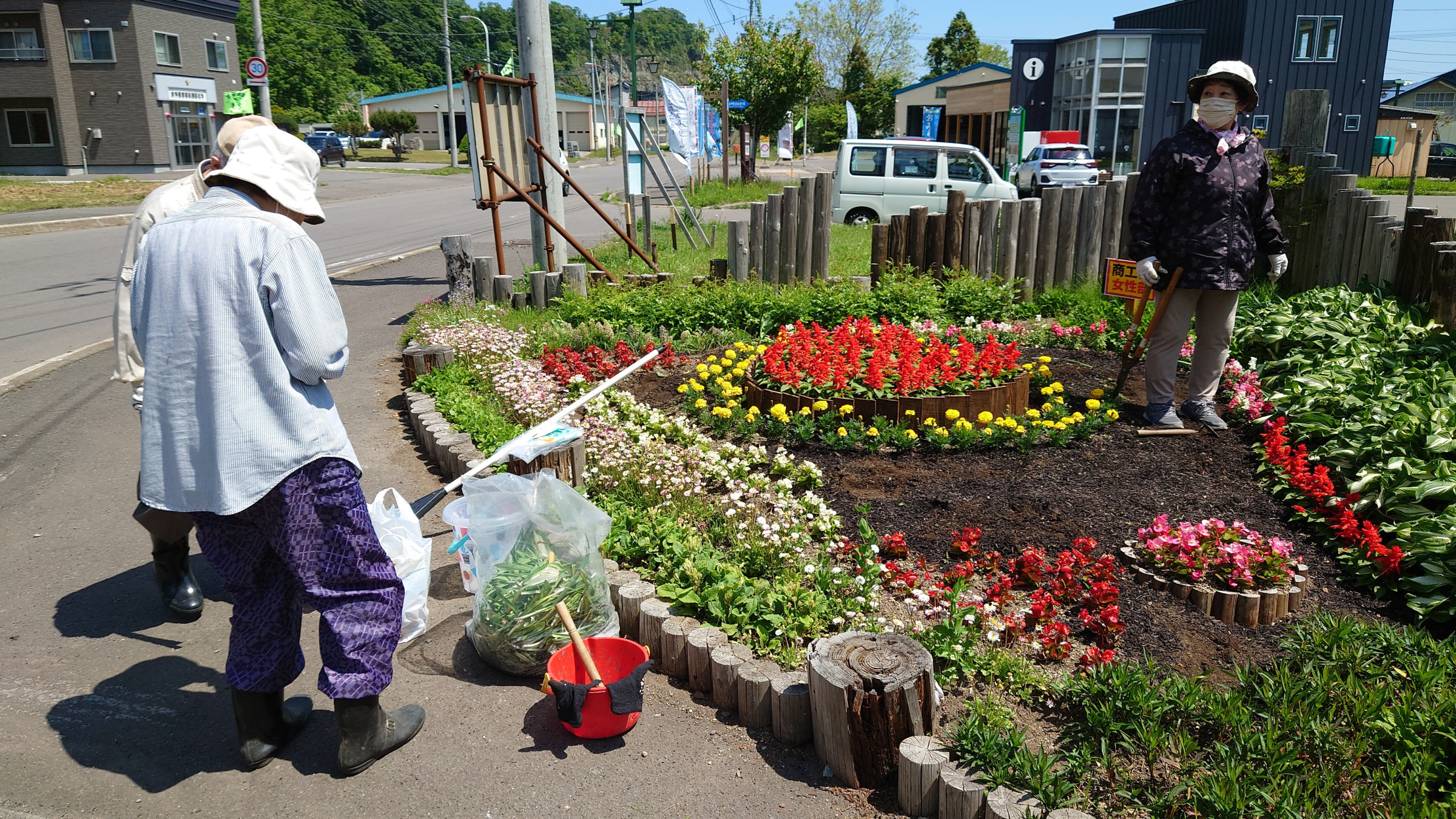 商工会女性部花壇