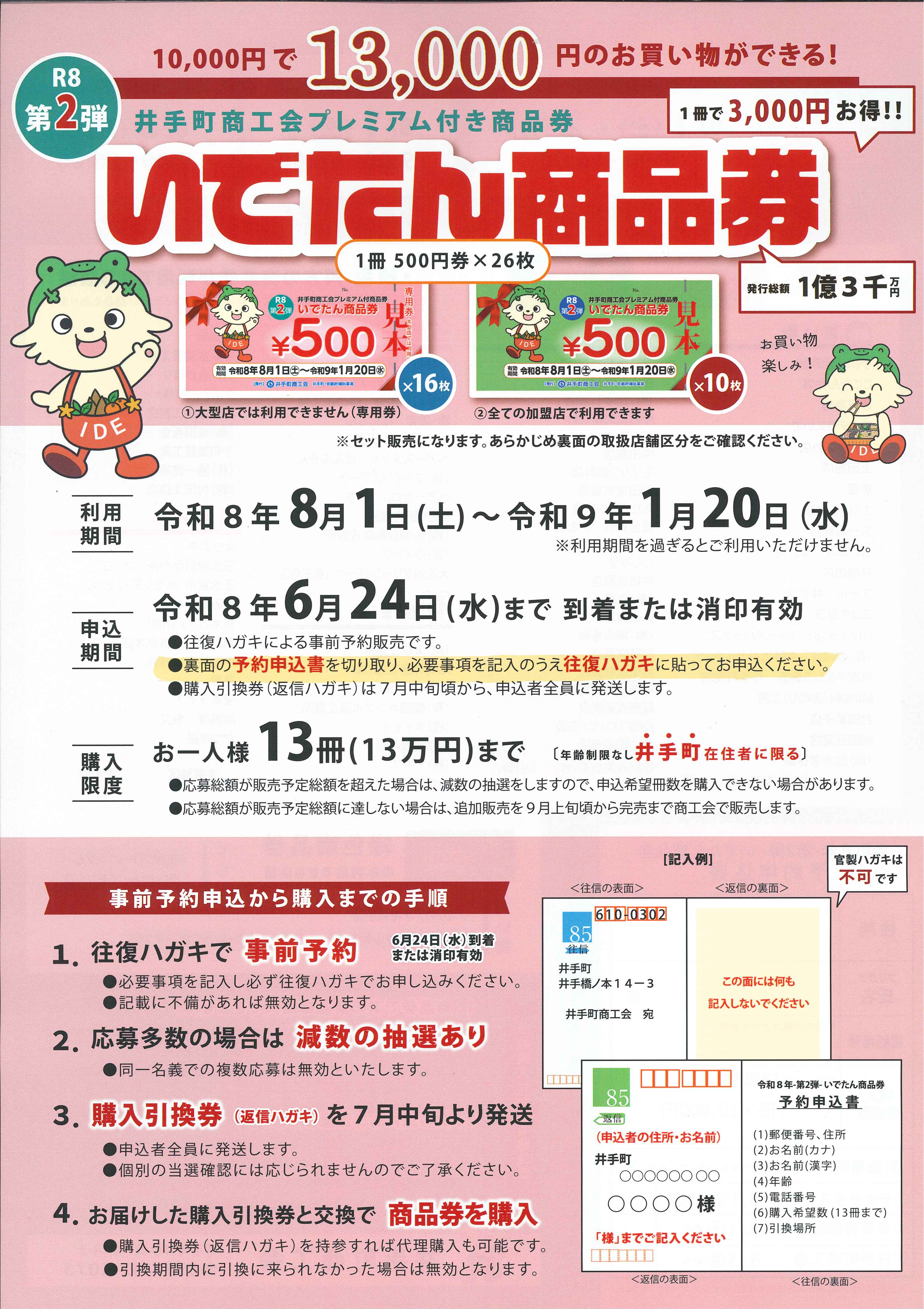 井手町商工会プレミアム付き商品券 申込期間は6月24日まで！ - 井手