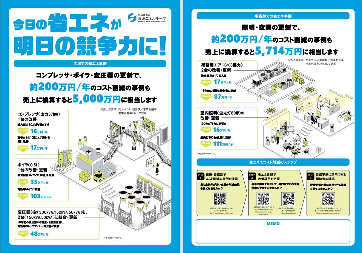 お知らせ】 令和8年度省エネ支援パッケージ補助金の周知について