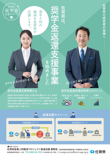 「奨学金返還支援事業」についてご案内！！