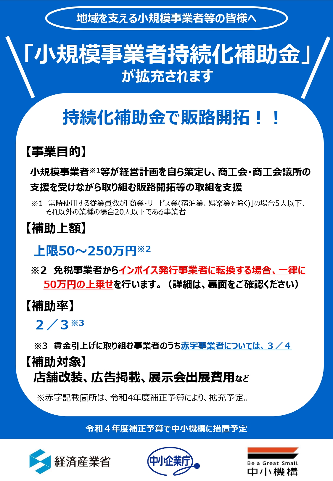 小規模事業者持続化補助金（一般型）第16回公募開始のお知らせ