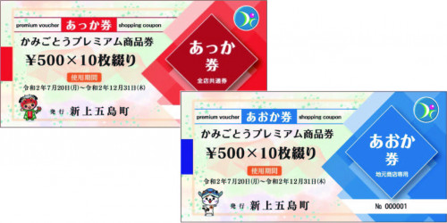 かみごとうプレミアム商品券取扱店の募集について