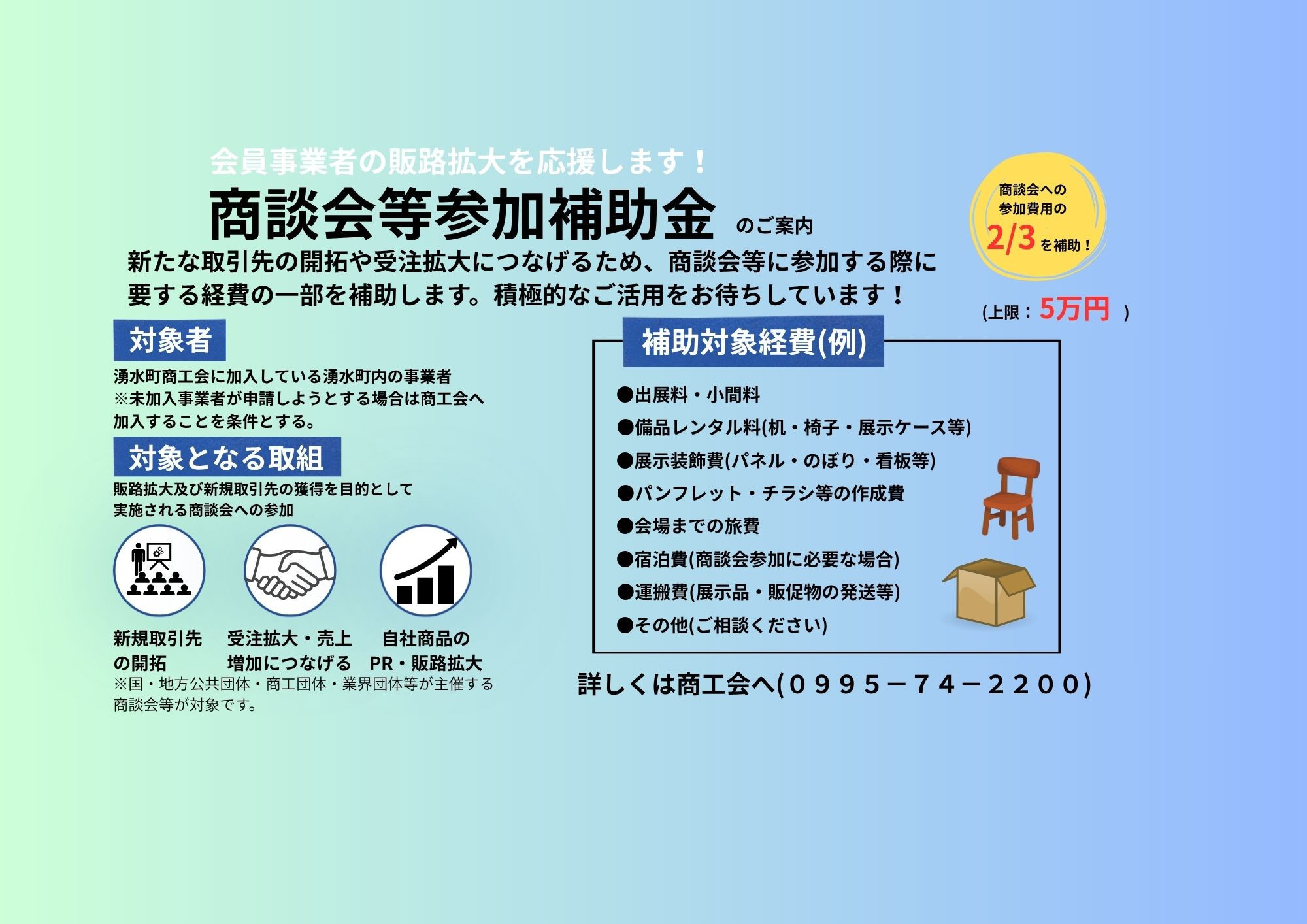 商談会等参加補助金のご案内