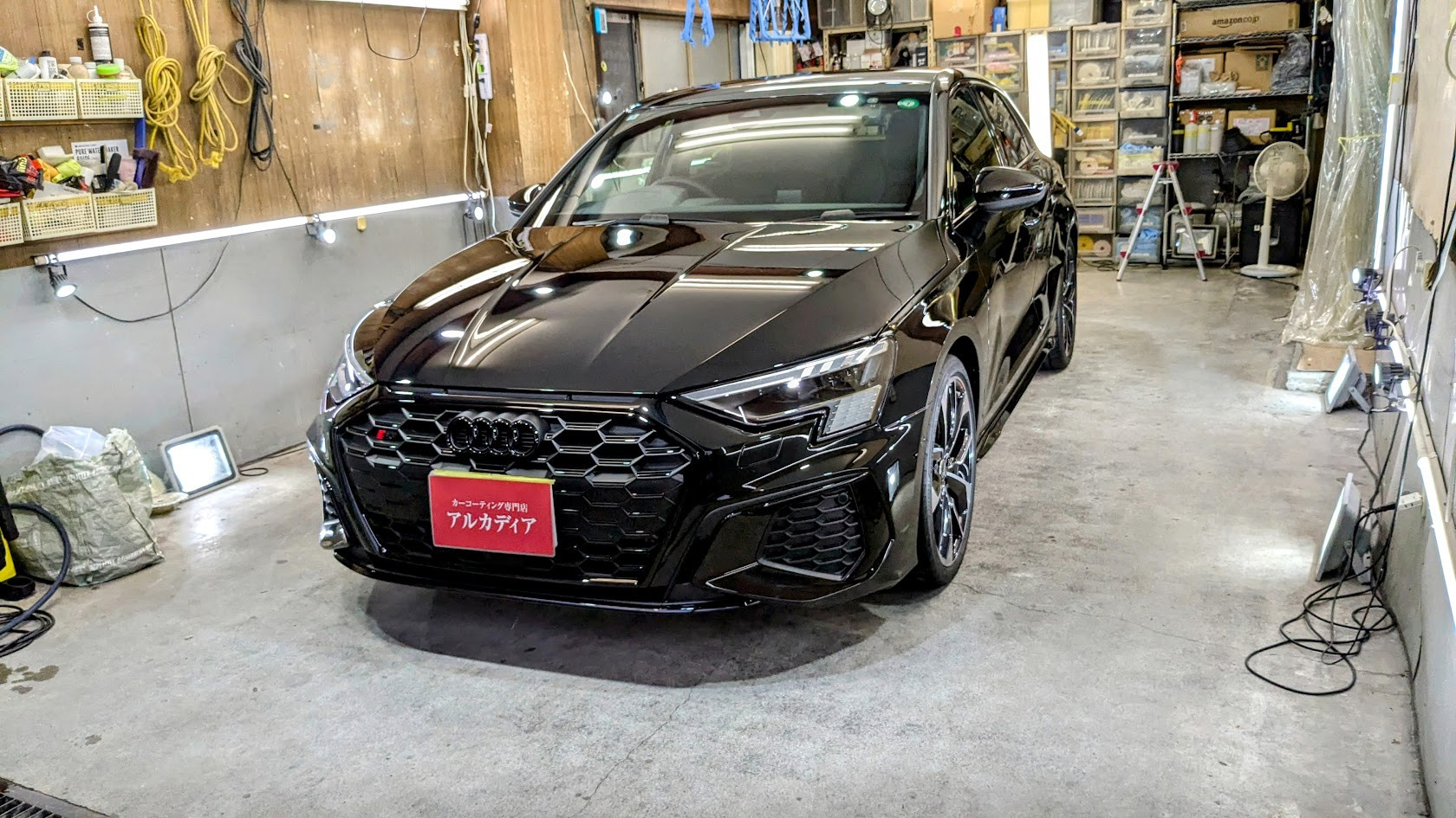 アウディ・S3(新車コース)　ガードグレイズ、プライムビュー(全面)、ホイールコート　東京都板橋区からお越しいただきました