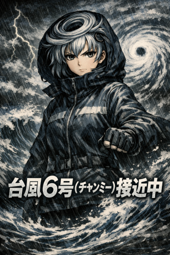 台風6号(チャンミー)
