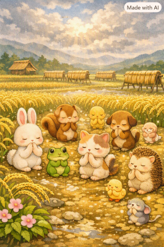 稲刈り