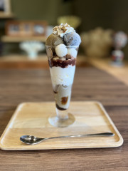 ほうじ茶パフェ