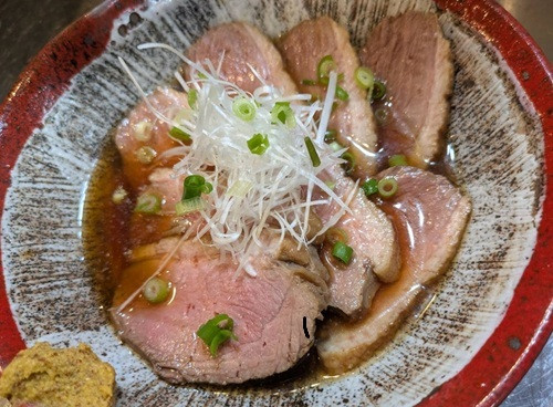 合鴨ロースのたたき